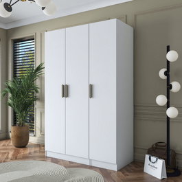 Hanah Home Armario Blanco con Estanterías